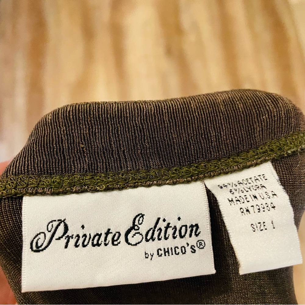 Chico’s Private Edition Button Up Sleeveless Top - Picture 7 of 8